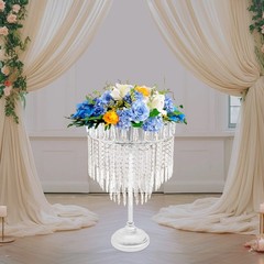 Silver Flower Stand, 40*70cm Wedding Flower Stand, Round Centerpieces Stand NEW