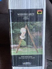 7 ft.Wood Wedding Arch Ceremony Arbor Backdrop Stand Indoor/Outdoor