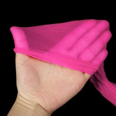 15Pcs Stocking Flower Fabric 65cm/26″ for DIY Mesh Flowers Making, Magenta
