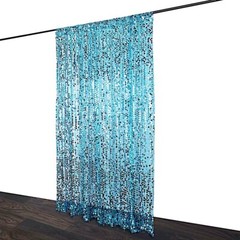 TURQUOISE 8×8 ft Big Payette Sequined BACKDROP CURTAIN Wedding Decorations