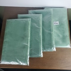 Lot of 4 Organza Chair Sashes 10 Pack Sheer Sage Green 8inX108in 100% Polyester