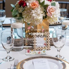 Acrylic Wedding Sign Memory Table Sign In Loving Memory Modern Calligraphy Arch