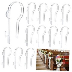 moonoom Wedding Church Pew Clips, Ceremony Aisle Chair Hangers, Wedding 12 Pcs