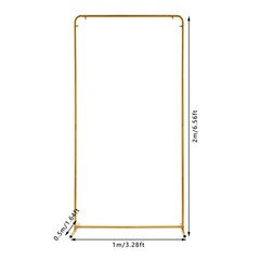 Elegant Gold Wedding Stand, Sturdy Iron Frame, 13.23 lbs Load Capacity, Easy to