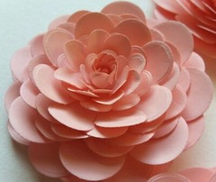 Camellias Paper Flowers 3-D Handcrafted DIY Wedding Party Decor Craft Frames