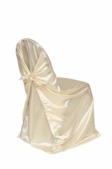 YCC Linens – 6 Pack Satin Self-Tie Universal Chair Covers for weddings & parties