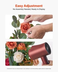VEVOR Freestanding Flower Arrangements Wedding Orange Floral Centerpieces 4 Pcs
