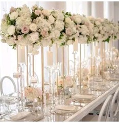 VEVOR 2PCS 31.5inch Tall Wedding Column Flower Stand Display Rack Acrylic Clear