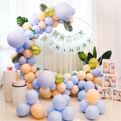 Round Wedding Arch Metal Hoop Garden Arbor for Floral Balloon Garland In/Outdoor