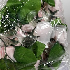 Wedding Car Flower Decoration- Pink And White Attaches With Suction Cups