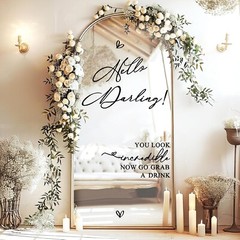 Welcome to Our Wedding Sign Decals Wedding Welcome Sign for Backdrop Selfie M…