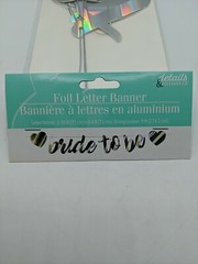 Silver Foil Letter Banner “Bride To Be” 2.45×0.4Letters/ 9ft string