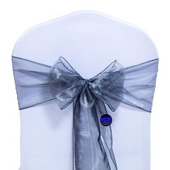 MDS Pack of 100 Organza Chair Sashes Bows for Wedding Reception Event Banquet…