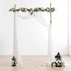 Wedding Arch Draping Fabric 4/8/12 Panels 20Ft Drapes Arbor Ceremony Swag Decor