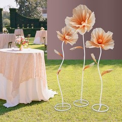 3pc Artificial Flowers Giant Artificial Flower Decoration for Wedding Background