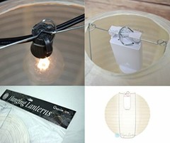 Quasimoon BULK CASE 6″ White Round Paper Lantern, Hanging Decorations, Even R…