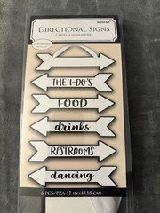 Wedding Party Decorations Arrow Directional Signs 17” Food Drinks Reception