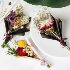 10 Pcs Dried Flowers for Crafts, Mini Dried Flowers Bouquet Bulk for Vase
