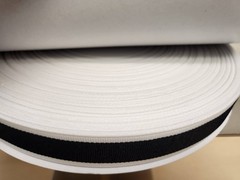 BLACK & WHITE GROSGRAIN RIBBON 7/8″ 1200 YARDS 12 ROLLS/CASE