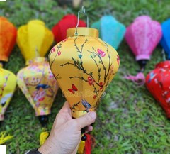 Set 16 Vietnam Silk Lanterns: Small Lamp Wedding Decor, Outdoor Garden Lantern