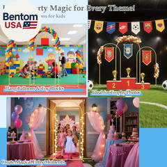 Wedding Arch Backdrop Stand, 6FT, 5FT, 4FT Set of 3 Metal Gold Balloon Arch Kit