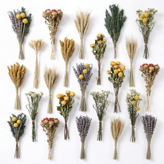 345 Pcs Lar Boho Dried Flower Bouquet Wedding Dry Flowers Decor