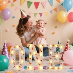 Fairy First Birthday Decorations,First 1st Birthday Party Decorations Girl,Ba…