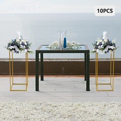 10PCs Gold Flower Stand for Wedding Table Centerpieces 23.62inch Tall Wedding