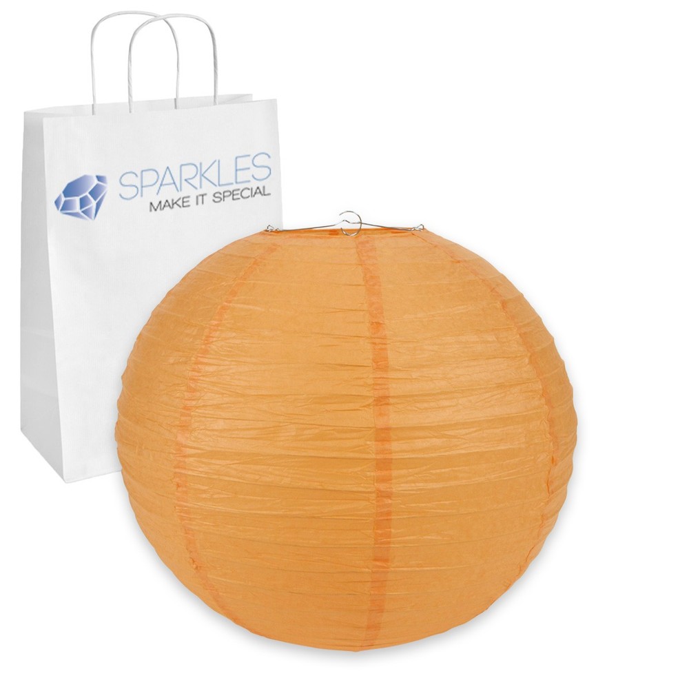 5 pcs 16″ inch Chinese Paper Lantern – Orange – Wedding Party Event es