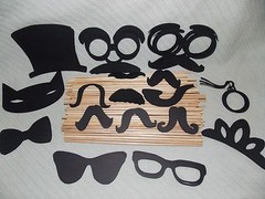 DIY Photo Booth Props of Various Mustache Funny Face Kit Party Special Occasion