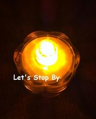 12 Amber LED SUBMERSIBLE Wedding Waterproof Floralytes Decoration Tea Light