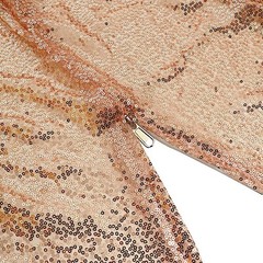 7.5 ft BLUSH Metallic Sequin Round Backdrop STAND COVER Party Events Decorations