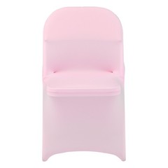 Uimoso 50PCS Pink Stretch Spandex Chair Covers for Weddings, Parties, and Dining