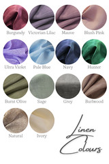 LINEN FABRIC SOLD PER METER 1.5M WIDE 14 COLOURS WEDDING DRAPPING SWAGGING DECOR