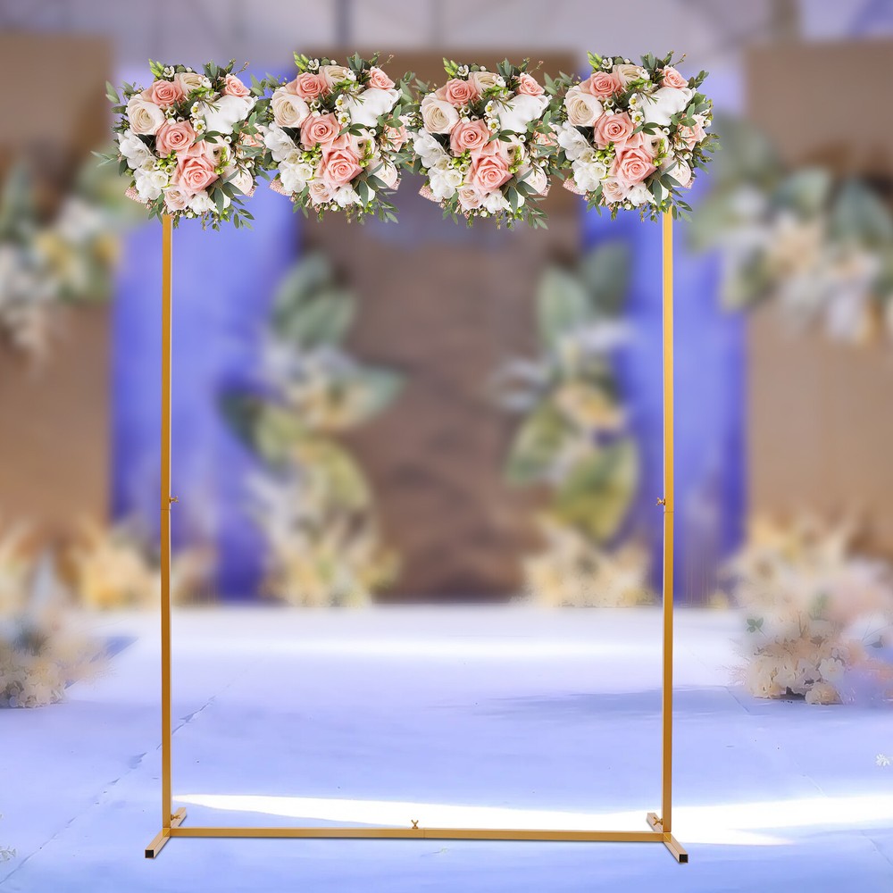 6.6ft Modern Wedding Arch Frame Balloon Flower Plant Backdrop Stand Party Decor