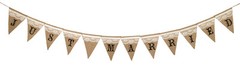 Just Married Burlap Banner Reception Decor Rustic Country Theme Wedding