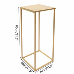 10Pcs Gold Iron Metal Flower Stand Pedestal Centerpiece for Weddings