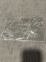 “Cards and Gifts” Custom Wedding Sign – 9in x 6in