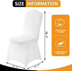10 Black POLYESTER Folding Flat CHAIR COVERS Wedding Banquet Dinner Decorations