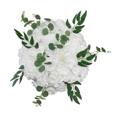 Uimoso 10pcs Fake Flower Balls for Wedding Centerpieces 17.7-Inch Arrangement