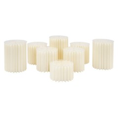 8 Pcs Foldable Paper Column Display Stands, Round Cylinder Wedding Flower Stands