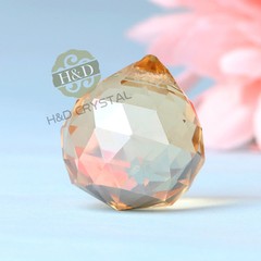 Champagne Glass Crystal Chandelier Ball Prisms Drops Home Decor Pendant 20mm