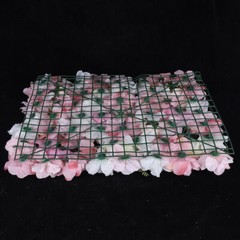 12 Pcs Artificial Flower Wall Panel Rose Dahlia Leaves Wedding Backdrop Stage