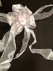 30 Blush Light Pink Pew Bows, 250 Chair Ties Wedding Or Party Decorations