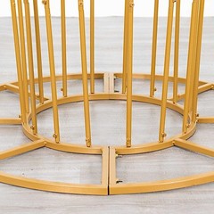 6.5 ft Gold Floor Standing Blossom Metal Tree Flower Display Stand Party Events