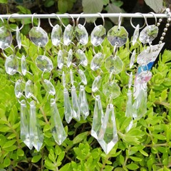 30pcs Acrylic Crystal Octagonal Beads String Garland Chain Chandelier Hanging