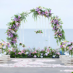 Heavy-D WHITE METAL ARCH for Wedding Party Bridal Prom Garden Floral Decoration