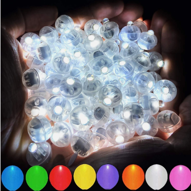 20 Pack LED Ball Lamps Multicolor Balloon Lights Wedding Party Festival Decor