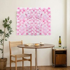 Flower Wall Panel 24″ x 16″ Artificial Roses Dahlias for Wedding & Party TOP