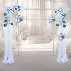 4-Post Background Stand Wedding&Party Decor Backdrop Stand Kit Floor-Mount
